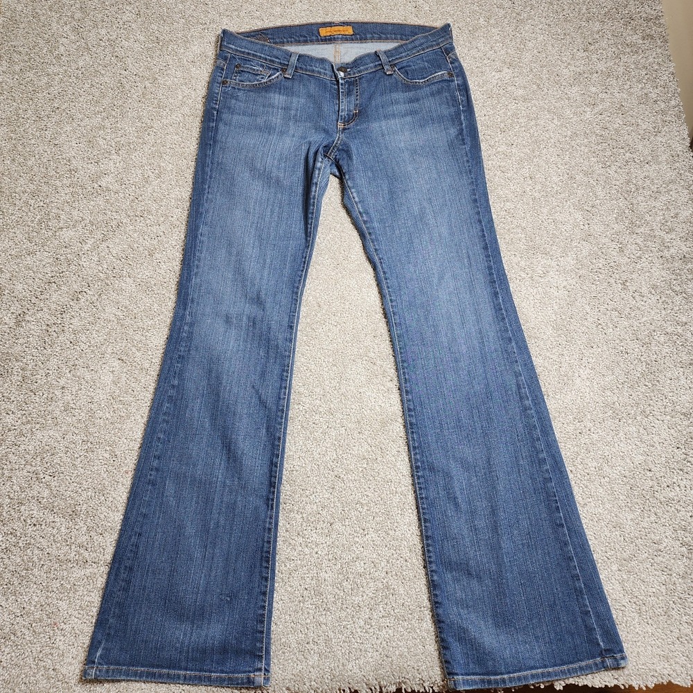 James Cured by Seun Preserved Denim Size 30 Mid Rise Bootcut Jeans 34" Waist
